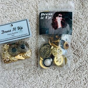 Vintage 1990s Dress It Up Itty Bitty Buttons for Quilts, Dolls and Jewelry